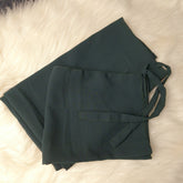 Hijab & Niqab Set - Charcoal Green